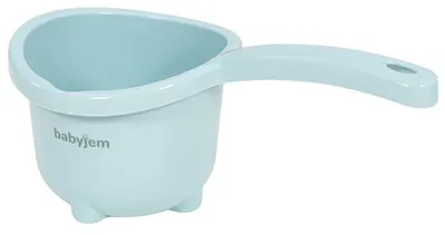 Cană pentru baie Babyjem - Elegant, 1.25 l, albastru deschis