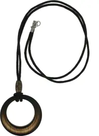 Colier ochelari textil negru si accesoriu