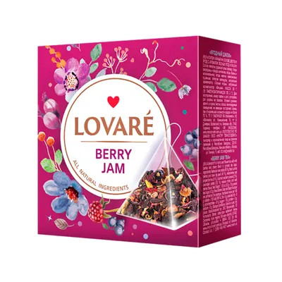 Ceai Lovaré Berry Jam Piramide 15 buc.