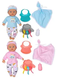 Păpuși gemene Micki Lillan & Friends - Max și Mia, cu accesorii, 33 cm