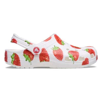 Saboti Crocs Classic Fresh Fruits Clog Alb - Strawberry