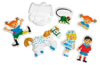 Set creativ Pippi - Confecționează singur figurine din ghips pentru colorat, Pippi Șosețica
