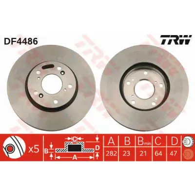 Disc frana TRW DF4486