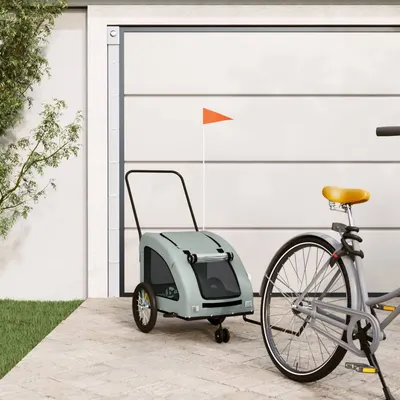 Gossi remorca de bicicleta animale companie, gri, textil oxford/fier