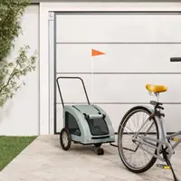 Gossi remorca de bicicleta animale companie, gri, textil oxford/fier