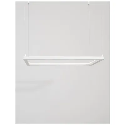 Lampa suspendata ETERNA Nisipiu Alb Aluminiu & Acrylic LED 40W 230V 3000Lm 3000K IP20