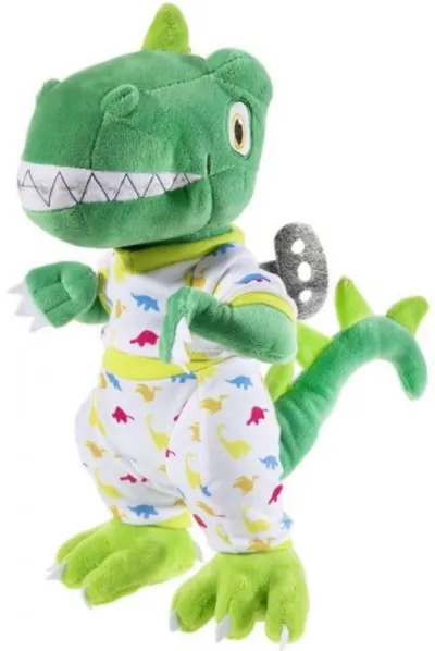 Jucărie de pluș Heunec "Cântărețul mască" - Dinozaurul cu pijamale, 26 cm