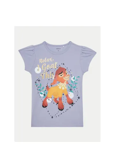 Tricou fete - 304719356 - Bumbac - Violet - Violet