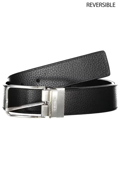 Curea reversibila - barbati Adj/Rev Light Frame Mono - Negru - Negru