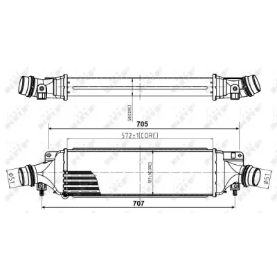 Intercooler, compresor NRF 30780