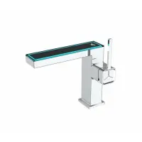 Baterie sanitara moderna, display LED pentru temperatura, montare pe un singur orificiu
