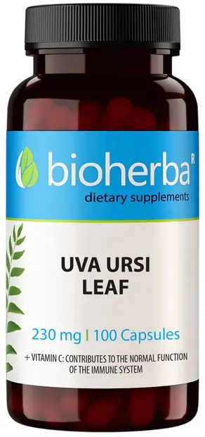 Uva Ursi, 230 mg, 100 capsule, Bioherba