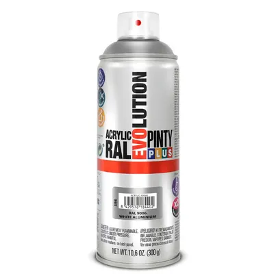 Vopsea Spray acrilica alumino white, interior / exterior, ral 9006, 400 ml
