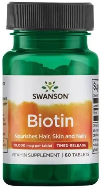 Biotin, 10 000 mcg, 60 tablete, Swanson