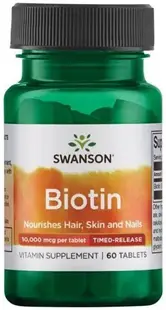 Biotin, 10 000 mcg, 60 tablete, Swanson