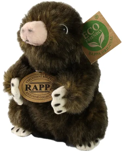 Jucărie de pluș Rappa Eco Friends - Pui de cârtiță, 15 cm