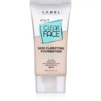 LAMEL OhMy Clear Face fond de ten cu acoperire ridicată pentru pielea problematică și grasă culoare 402 40 ml