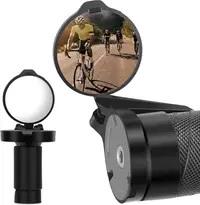 2 Oglindă bicicletă compactă 360° HD – montaj universal pe ghidon