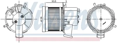 Ventilator habitaclu potrivit FIAT 500, 500 C, PANDA; FORD KA 1.1-1.4 09.03