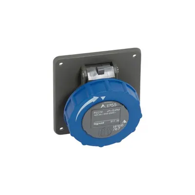 Panou montaj priza fixing centre Hypra -IP66/67-55 - 200/250 V~ - 16 A - 2P+E