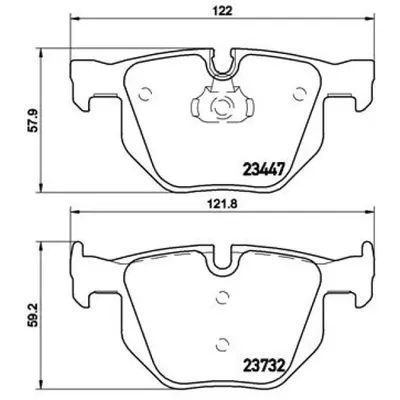 Set placute frana, frana disc BREMBO P 06 056