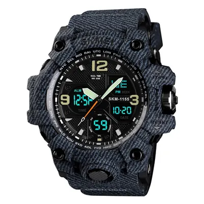 Ceas barbatesc Skmei, Militar, Shock Resistant, Digital, Sport, Army, Dual time, Cronograf