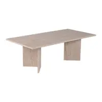 Măsuță de cafea bej cu aspect semi-lucios 60x119 cm Sabin – Kalune Design