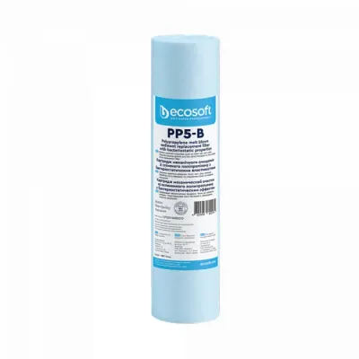 Cartus filtrant bacteriostatic din polipropilena 10 Ecosoft 5 microni
