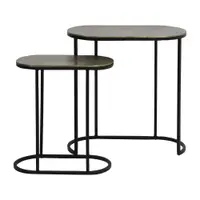 Măsuțe auxiliare 2 buc. din metal 26x53 cm Bocov – Light & Living