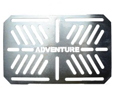 Placa de adaptare universala pentru suport lateral bagaje, Argintiu