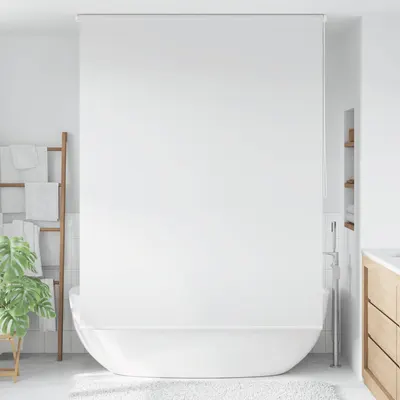 vidaXL Jaluzea roletă de duș, alb, 160x240 cm