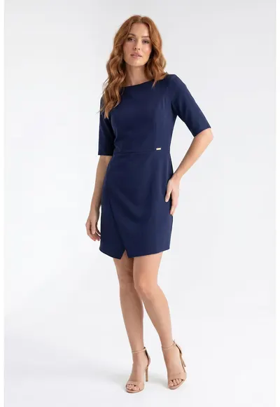 Sukienka M1372 Granat M/L - Bleumarin