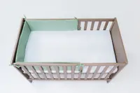 Set lenjerie pentru patut cu 6 piese din bumbac 120x60 cm Mint
