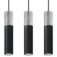 Lampa suspendata BORGIO 3L negru