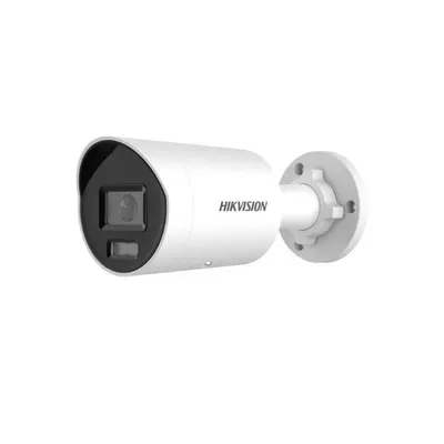 Camera supraveghere IP exterior cu iluminare duala Hikvision AcuSense DS-2CD2063G2-LI, 6 MP, 2.8mm, IR/lumina alba 40 m, slot card, PoE