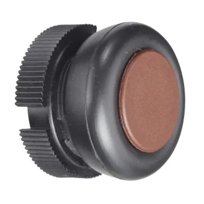 Cap Rotund Pentru Buton - Cu Revenire - Xac-A - Maro - Cu Manson De Protectie