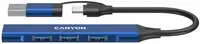Hub USB Canyon - TDS02GR Hub, 4 porturi, USB-A, USB-C, albastru