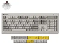 Tastatură mecanică Keychron - R6, wireless, Super Brown switch, RGB, gri