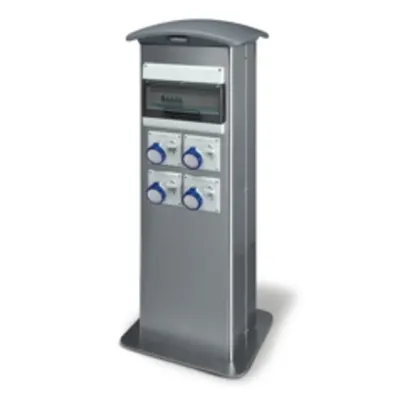 Empty Pitic Domino S.steelnip66 On Turret 487x1235x375mm Grey