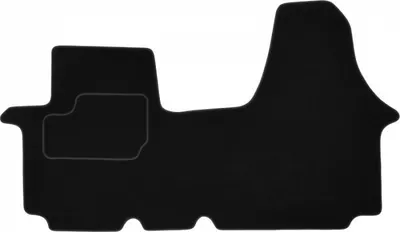 Covor podea MAMMOOTH Velours, 2 buc., fata, set, culoare neagra, potrivit RENAULT TRAFIC II 03.01-, Van, short version