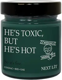 Lumânare parfumată Next Lit Burning Tropes - He’s Toxic, but He’s Hot, 180 g