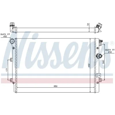 Radiator, racire motor NISSENS 65015