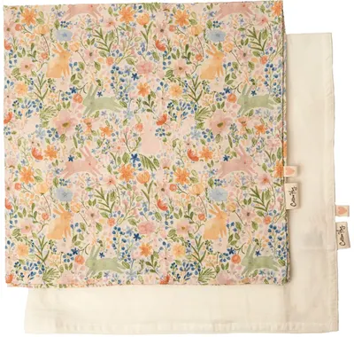 Set de scutece pentru bebeluși Cotton Hug - Iepure, 70 x 70 cm, 2 buc