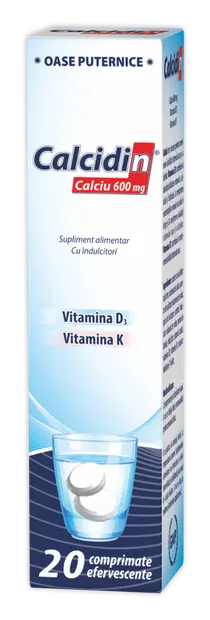 Calcidin 600 mg, 20 comprimate, Zdrovit
