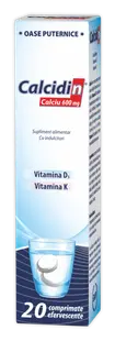Calcidin 600 mg, 20 comprimate, Zdrovit