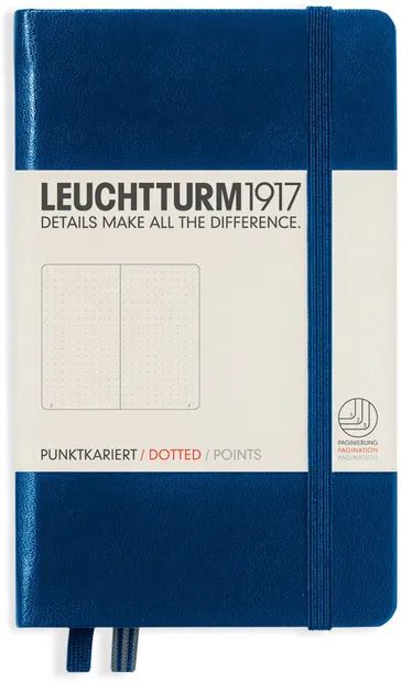 Agenda de buzunar Leuchtturm1917 - A6, pagini punctate, Navy