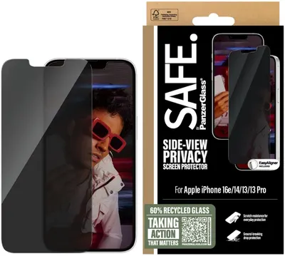 Protector de sticlă SAFE - Privacy UWF, iPhone 16e/14/13/13 Pro