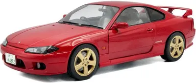 Model de colecționar SOLIDO Modern: Mașini - Nissan Silvia S15 Spec-R Aero Flame (Red) (1999)