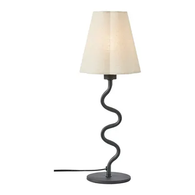 Veioză bej din metal cu abajur textil (înălțime 41 cm) Veya – Markslöjd