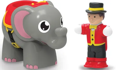 Jucarie pentru copii WOW Toys - Elefantelul Eli si dresorul acestuia